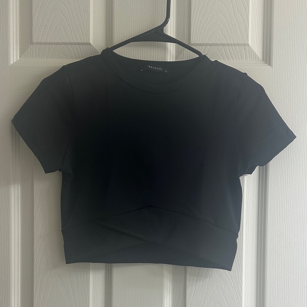 Black Women's Crop Top